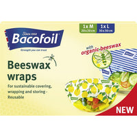 Bacofoil Organic Beeswax Wraps 2 per pack