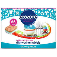 Ecozone Dishwasher Tablets - Brilliance All In One 65 Tabs