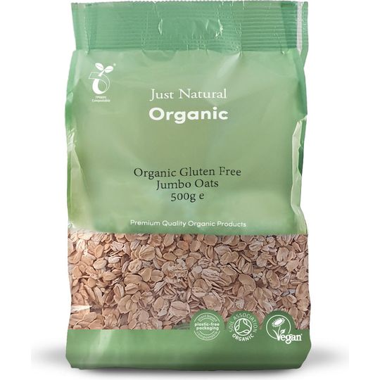 Just Natural Organic Gluten Free Jumbo Oats 500g