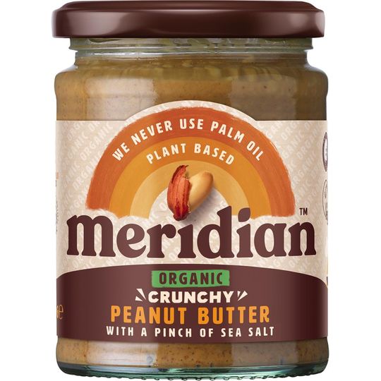 Meridian Organic Crunchy Peanut Butter 280g