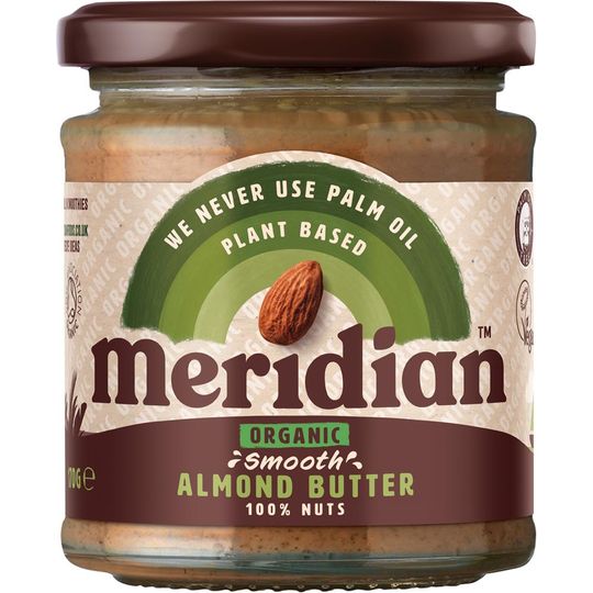 Meridian Organic Smooth Almond Butter 100% Nuts 170g