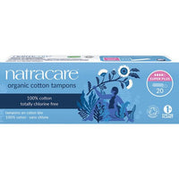 Natracare Super Plus Non-Applicator Organic Cotton 20 Tampons