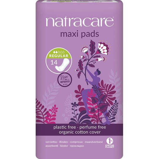 Natracare Regular Natural 14 Maxi Pads