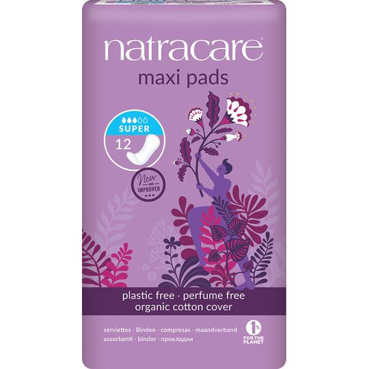 Natracare Super Natural 12 Maxi Pads