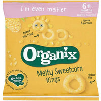 Organix Melty Sweetcorn Rings Single