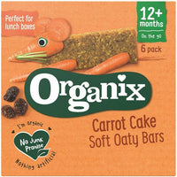 Organix Carrot Cake Soft Oaty Bars 6 Bars