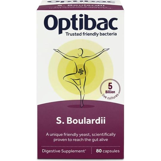 Optibac Saccharomyces Boulardii 80 Capsules