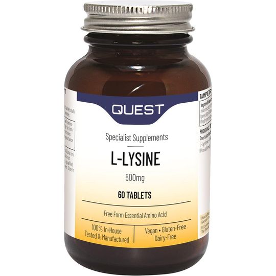 Quest L-Lysine 500mg – 60 TABLETS