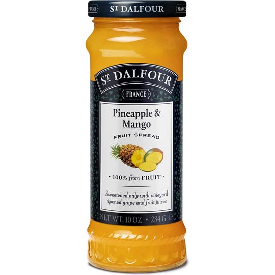 ST DALFOUR PINEAPPLE & MANGO FRUIT SPREAD 284G