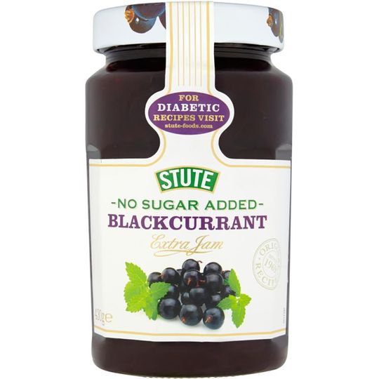 Stute No Sugar Added Blackcurrant Jam 430g