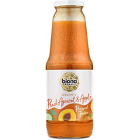 Biona Organic PEACH APRICOT & APPLE JUICE 1L