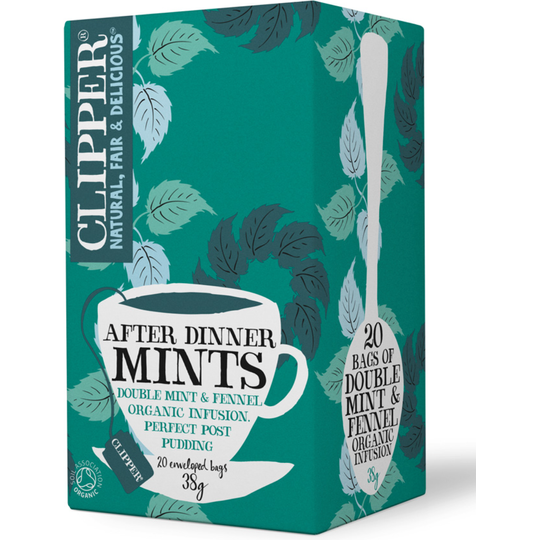 Clipper Tea Organic After Dinner Mints, Double Mint Infusion 20 bags