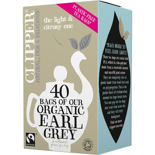 Clipper Tea Organic & Fairtrade Earl Grey 40 Tea Bags