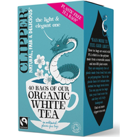 Clipper Tea Organic & Fairtrade White 40 Tea Bags