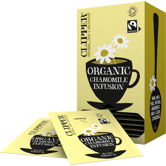 Clipper Tea Fairtrade Organic Chamomile Infusion 25 Envelopes