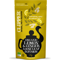 Clipper Tea Lemon Ginger Loose 80g