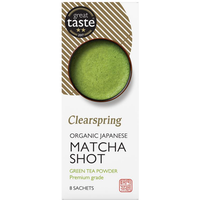 Clearspring  Organic Japanese Matcha Shot - Premium Grade 8 Sachets