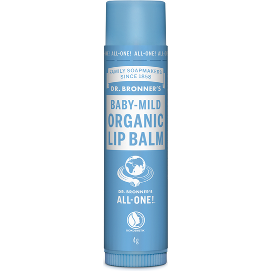 Dr Bronner's ORGANIC LIP BALM - BABY MILD 4g