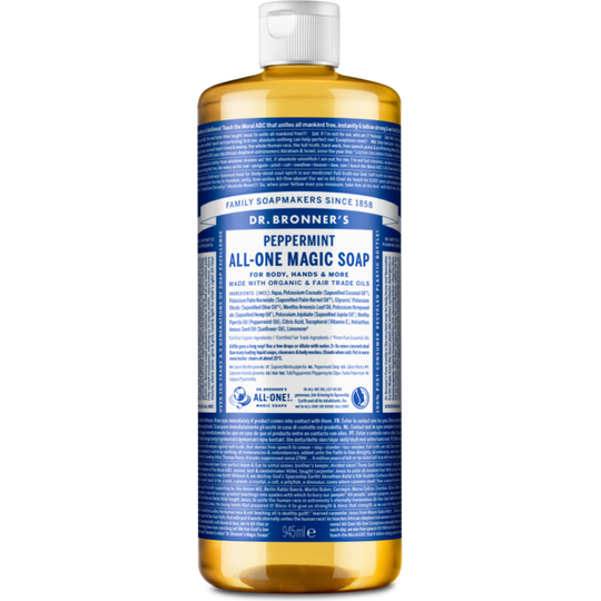 Dr Bronner's PEPPERMINT All-One Magic SOAP - 945ml