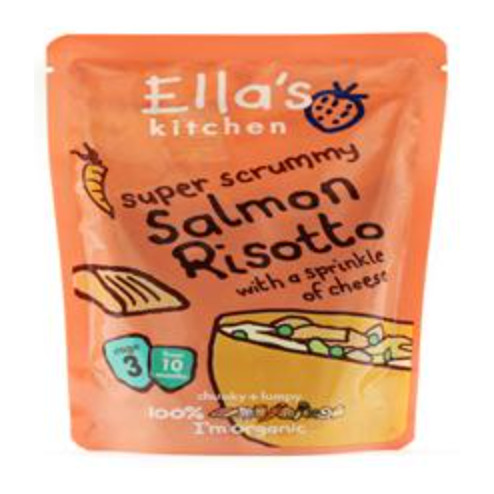 Ella's Kitchen Super scrummy salmon risotto with dill 190g