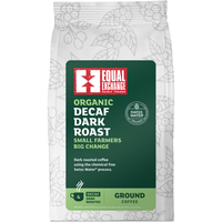 Equal Exchange Organic Decaf Dark Roast Ground Coffee, 200g bag