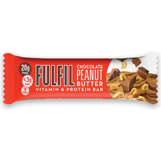 Fulfil Vitamin and Protein Bar (15 x 55 g Bars) — Chocolate Peanut Butter Flavour