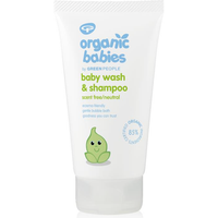 GREEN PEOPLE ORGANIC BABIES BABY WASH & SHAMPOO - SCENT FREE 150ML