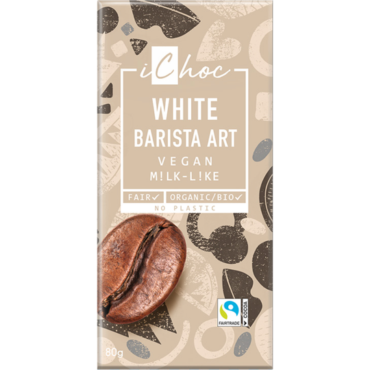 iChoc White Barista Chocolate Vegan Organic 80g