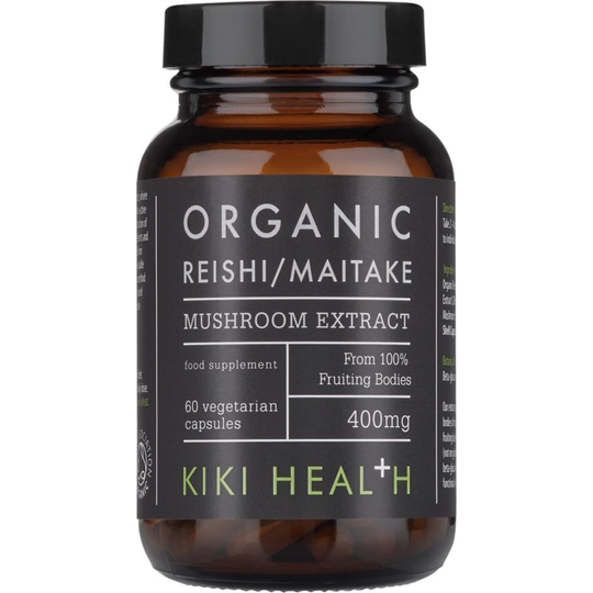 Kiki Health Maitake & Reishi Extract Blend, Organic - 60 Vegicaps