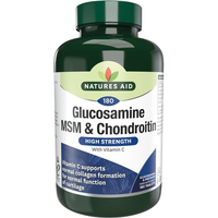 Natures Aid Glucosamine, MSM & Chondroitin 180 Tablets