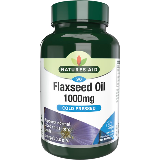 Natures Aid Flaxseed Oil 1000mg 90 Softgels