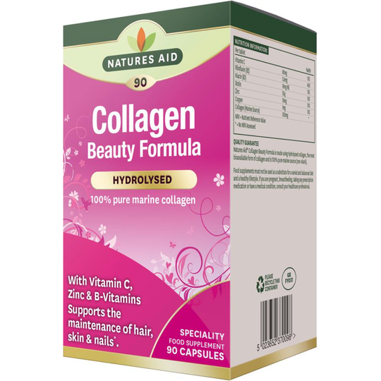 Natures Aid Collagen Beauty Formula 90 Capsules