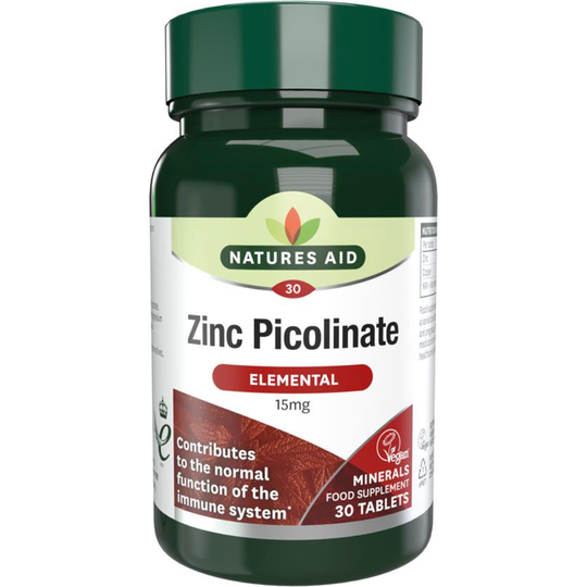 Natures Aid Zinc Picolinate 30 Tablets