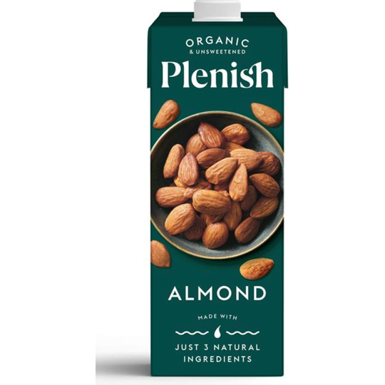 Plenish Organic Almond Unsweetened Drink Long Life 1L