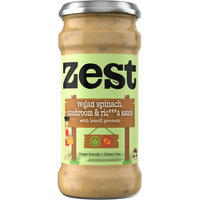 Zest Vegan Spinach Mushroom & Ricotta Sauce 340g