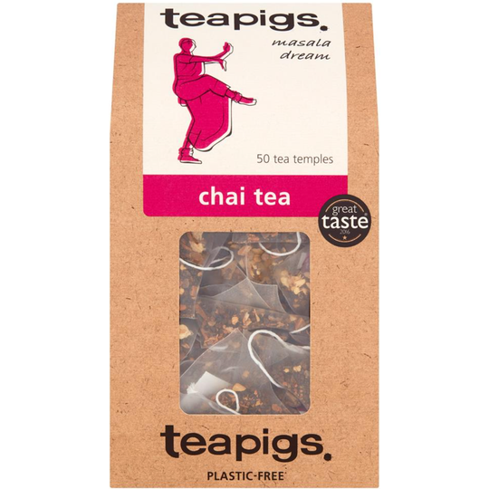 Teapigs Chai Tea 50 Biodegradable Tea Temples