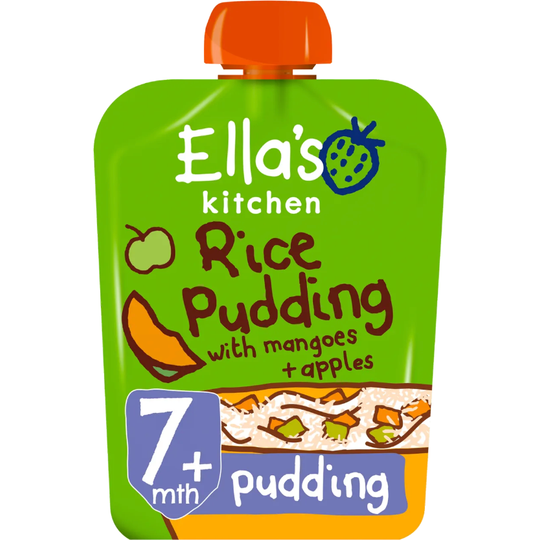 Ella's Kitchen Really yummy rice pudding with mangoes and apples