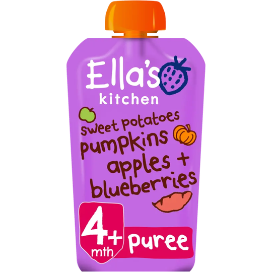 Ella's Kitchen Sweet potatoes, pumpkins, apples and blueberries 120g