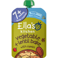 Ella's Kitchen Organic vegetable and lentil bake baby pouch 7+ months 130g