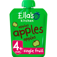 Ella's Kitchen Organic apple puree baby pouch 4+ months 70g