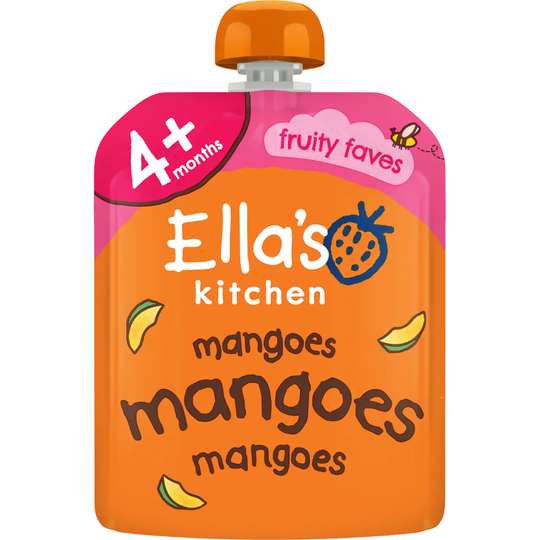 Ella's Kitchen Organic mangoes puree baby pouch 4+ months 70g