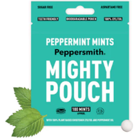 Peppersmith English Peppermint Xylitol Mints - 60G Mighty Pouch