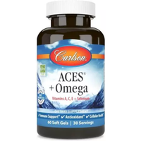 Carlson Labs ACES + Omega (Vitamin A, C, E + Selenium) 60 Softgels