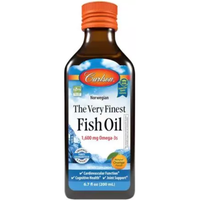 Carlson Labs The Very Finest Fish Oil 1,600mg 6.7oz (200ml) Orange Flavour
