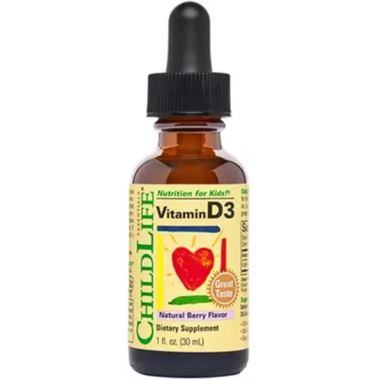 ChildLife Essentials Liquid Vitamin D3 1 fl oz (30ml) Berry Flavour