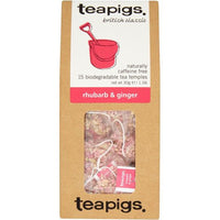 Teapigs Rhubarb & Ginger Tea 15 Tea Temples