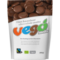 Vego Melts - Fine hazelnut chocolate melts - 180g