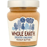 WHOLE EARTH ORGANIC SMOOTH PEANUT BUTTER 340g