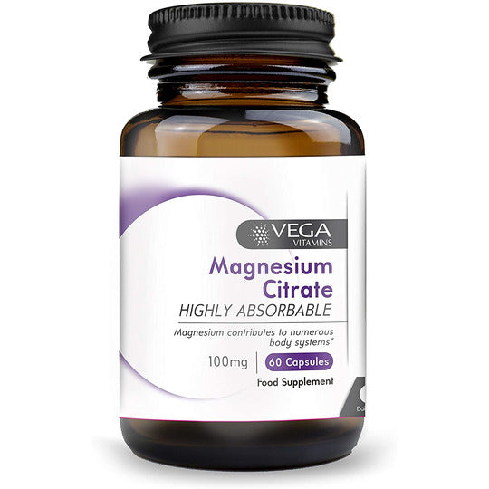 Vega Magnesium Citrate - Highly Absorbable 60 Capsules