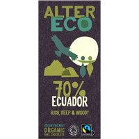 Alter Eco Dark Chocolate 70% Ecuador 100g